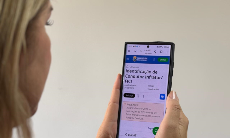 Identificação de condutor infrator será feita exclusivamente on-line, a partir desta terça-feira (1º)
