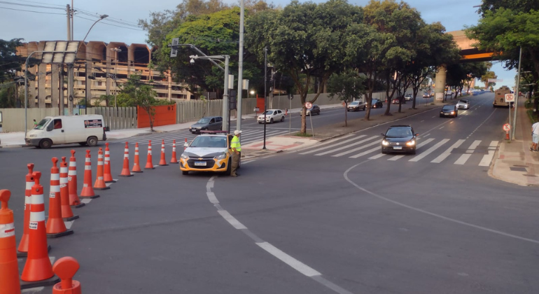Operação de trânsito para o jogo Cruzeiro x Unión de Santa Fé, nesta quarta-feira (28)