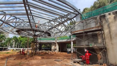 Construção do Espaço Multiúso avança no Parque Municipal para receber eventos