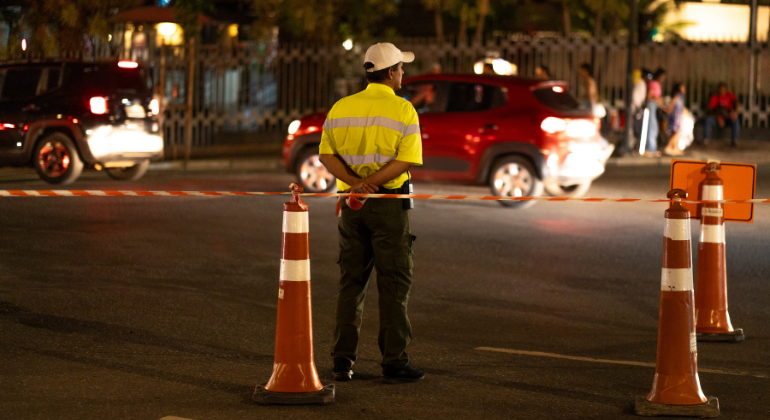 Operação de trânsito para o Aniversário da Polícia Militar, na Praça da Liberdade, na segunda-feira (9)