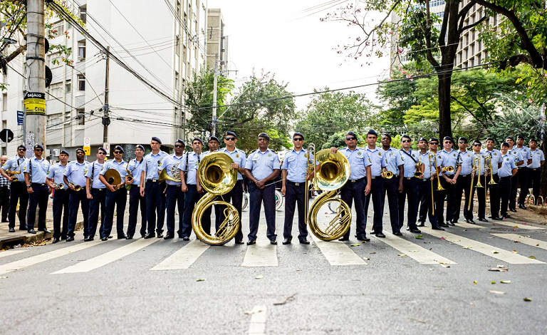 Banda da Guarda Municipal celebra o Dia do Rock com show na Feira da Afonso Pena