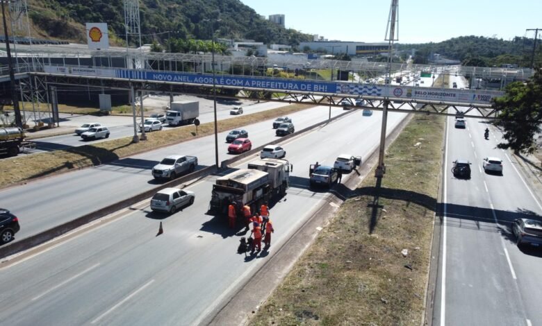 Há dois meses sob gestão da PBH, Novo Anel tem mais de 5,5 quilômetros recapeados e quase 650 toneladas de lixo recolhidas