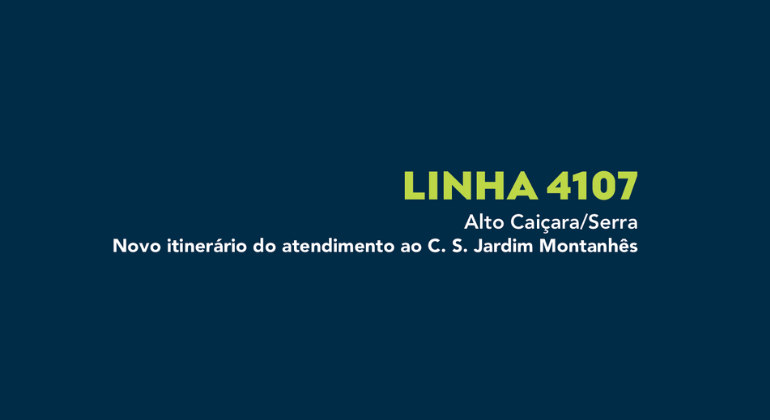 Linha 4107 terá trajeto alterado a partir desta segunda-feira (25)
