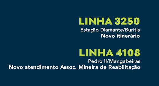Linhas 3250 e 4108 terão itinerários alterados a partir de segunda-feira (4) para atender demanda dos passageiros