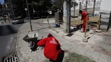 PBH inicia revitalização de calçada portuguesa na Prudente de Morais com Contorno