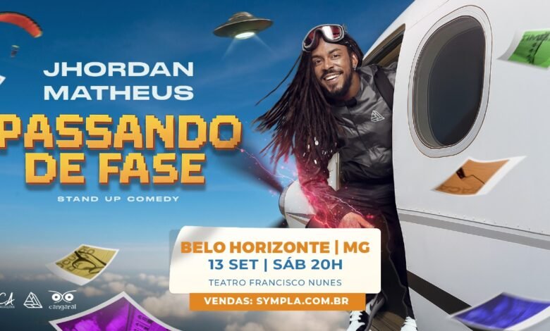 Teatro Francisco Nunes recebe show de stand-up de Jhordan Matheus