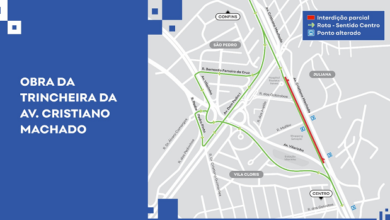 Trânsito será alterado na Cristiano Machado a partir desta terça-feira (23) para obras de trincheira