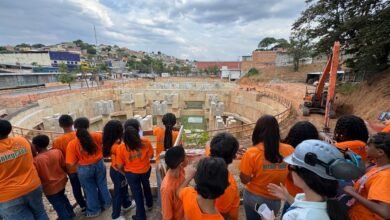 Alunos da rede municipal participam de atividade da Urbel sobre impactos das inundações