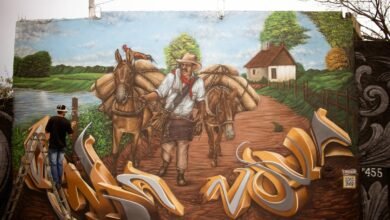 Colorindo Venda Nova é finalizado com mural em homenagem aos tropeiros