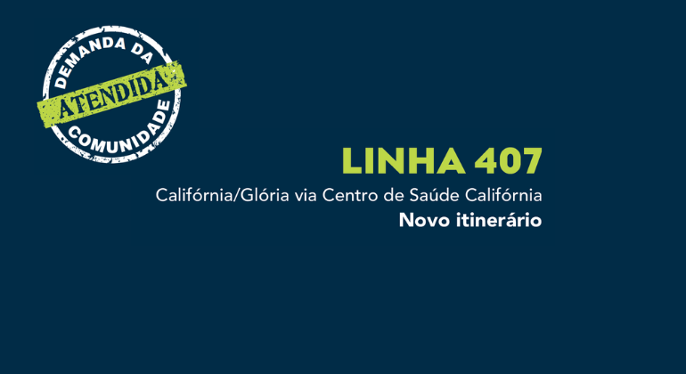 Com novo itinerário, linha de ônibus 407 passa a atender a Abílio Machado