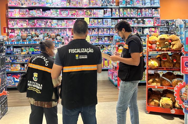 Fiscalização e Procon-BH realizam operação "Dia das Crianças" em lojas de brinquedos
