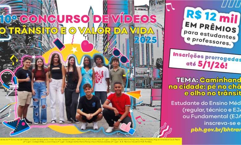 Inscrições para o concurso de vídeos “O Trânsito e o Valor da Vida” foram prorrogadas até janeiro de 2026