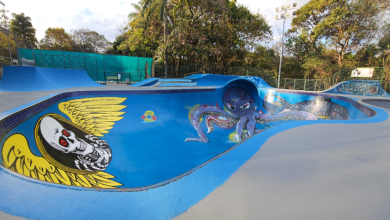 Pista de skate é reaberta após reforma no Parque Lagoa do Nado