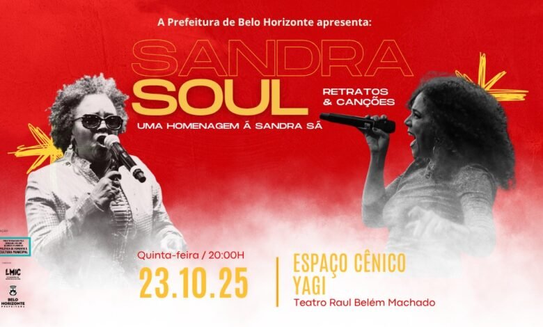 Show no Teatro Raul Belém Machado celebra a carreira de Sandra Sá