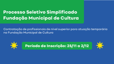 Fundação Municipal de Cultura abre processo seletivo para vagas de nível superior